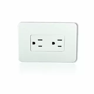 Toma Doble Polo Blanco