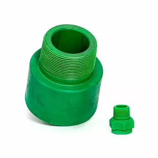 Adaptador Conduit Verde Macho 1"