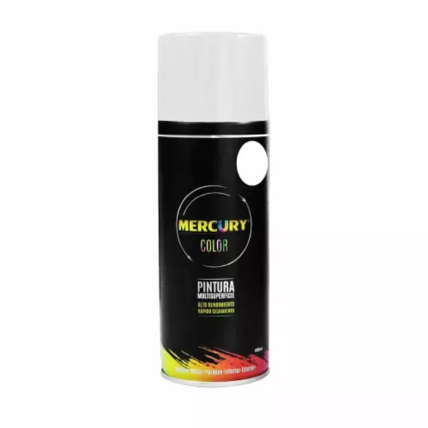 Pintura En Aerosol Mercury 1007 Blanco Mate 400ml