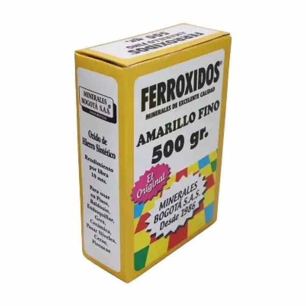 Ferroxido Amarillo Fino 500gr Mineral