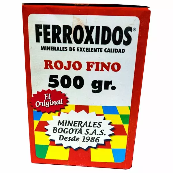 Ferroxido Rojo Fino 500gr Mineral